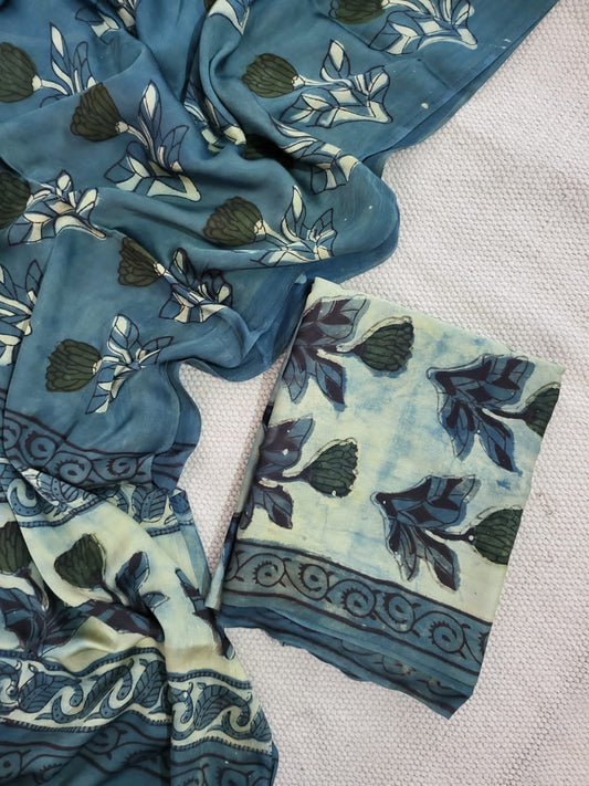 Ajrakh prints Modal silk suits