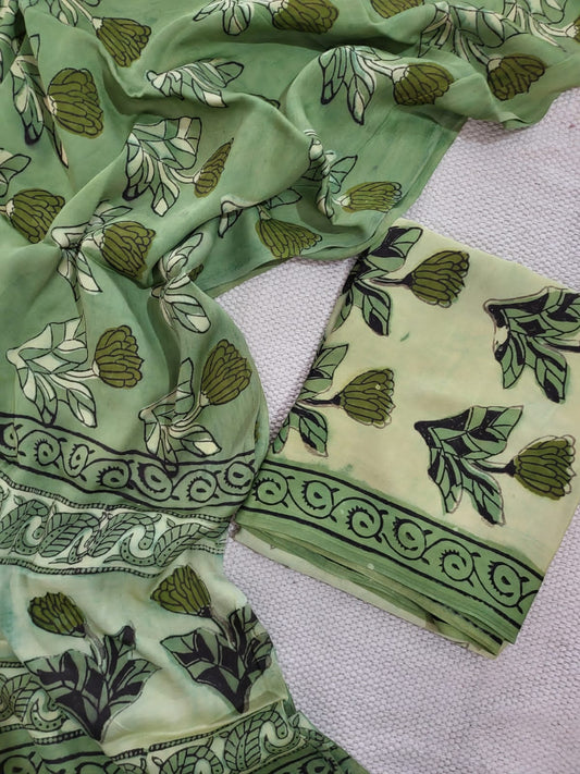 Ajrakh prints Modal silk suits